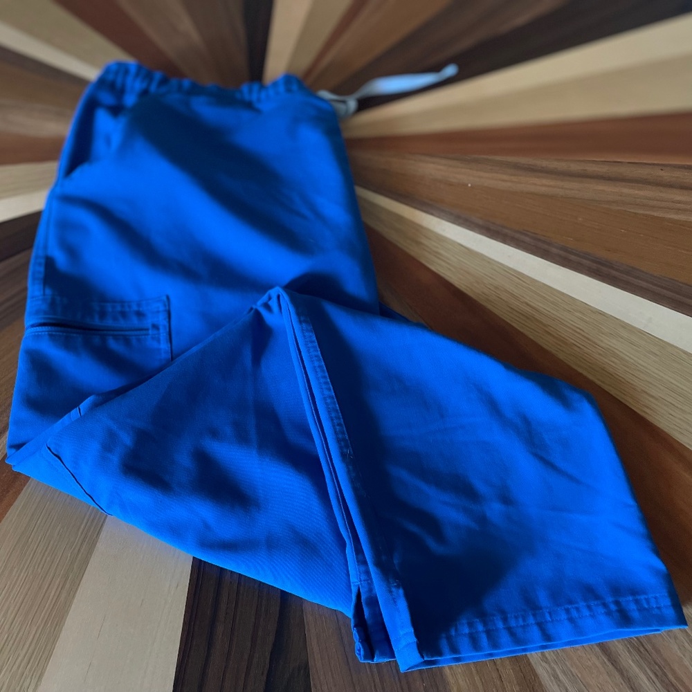 FIGS Yola™ Skinny Scrub Pants, Royal Blue, Women's XL Petite